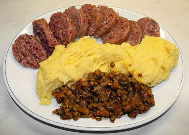 een traditioneel cotechino gerecht