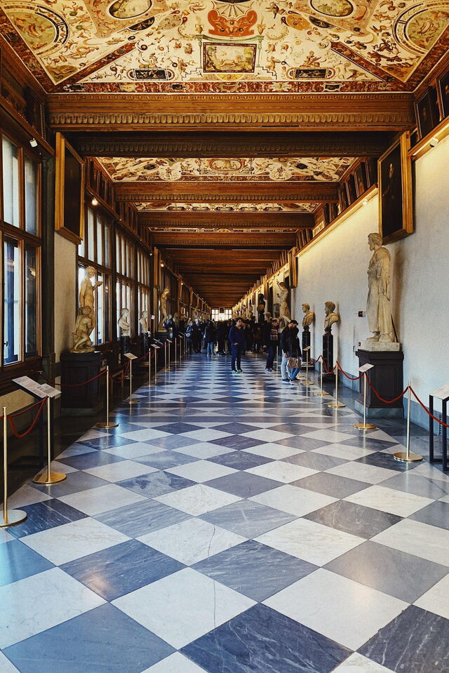 Uffizi, interieur