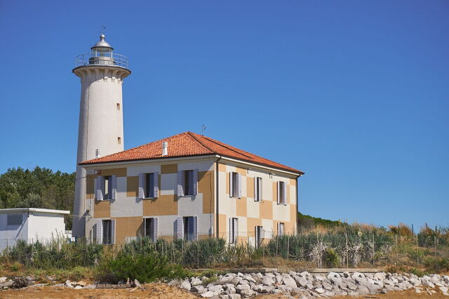 De vuurtoren in Bibione