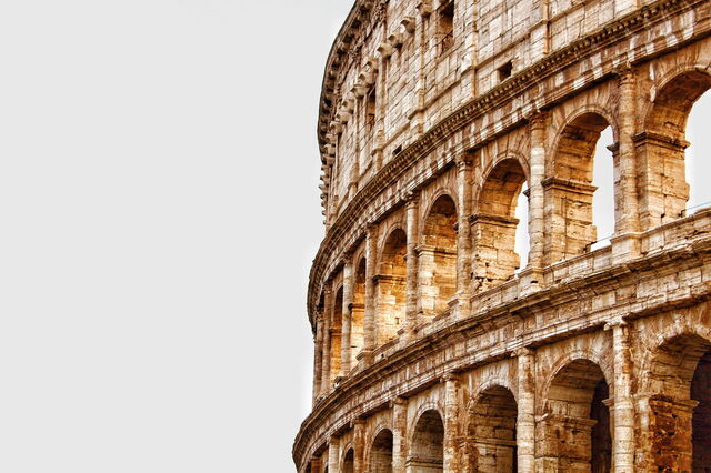 Buitenmuren van het Colosseum