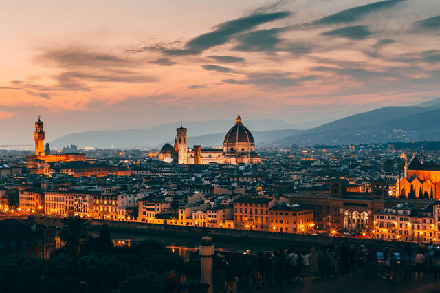 Florence tijdens avond