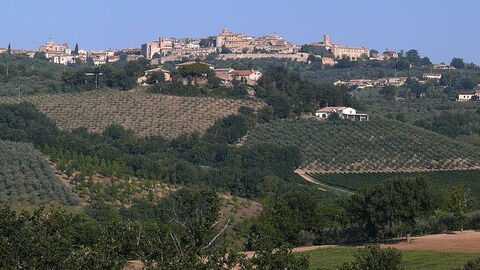 zicht op Montefalco