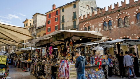 Een markt in Verona
