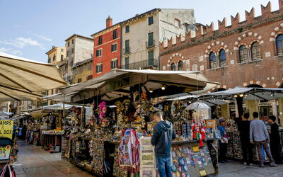 Een markt in Verona