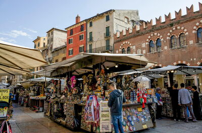 Een markt in Verona