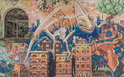Straatkunst in Milan