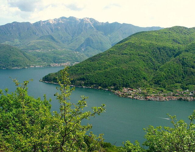 Lugano Meer en Monte San Giorgio
