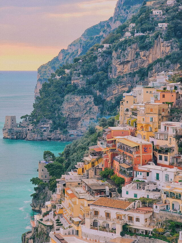 Een Amalfi zonsondergang