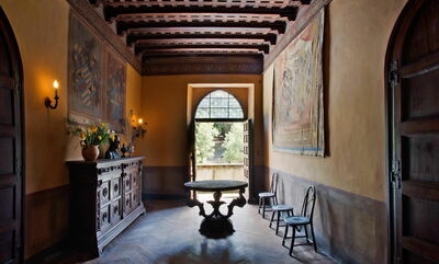 Interieurs bij Castello Borgia
