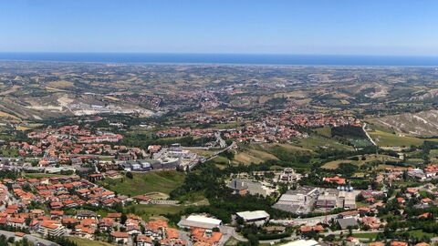 Zicht op San Marino