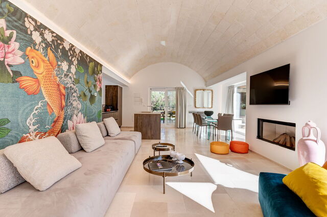 Trullo Brenda, woonkamer