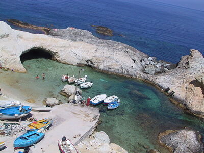 natuurlijke haven op Ponza