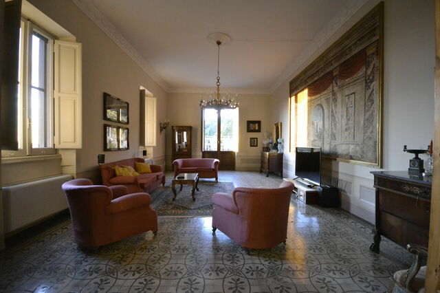 Villa Torreone, woonkamer