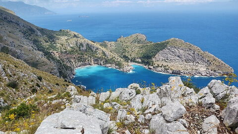 Punta Campanella, baai van Ieranto