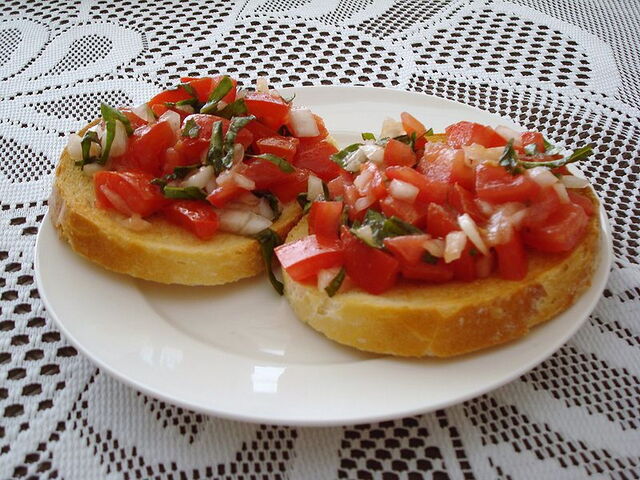 Heerlijke bruschetta