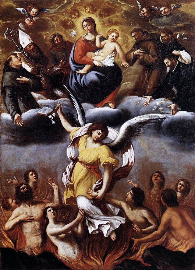 schilderij van het vagevuur