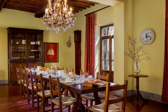 Villa Fabbri, eetkamer