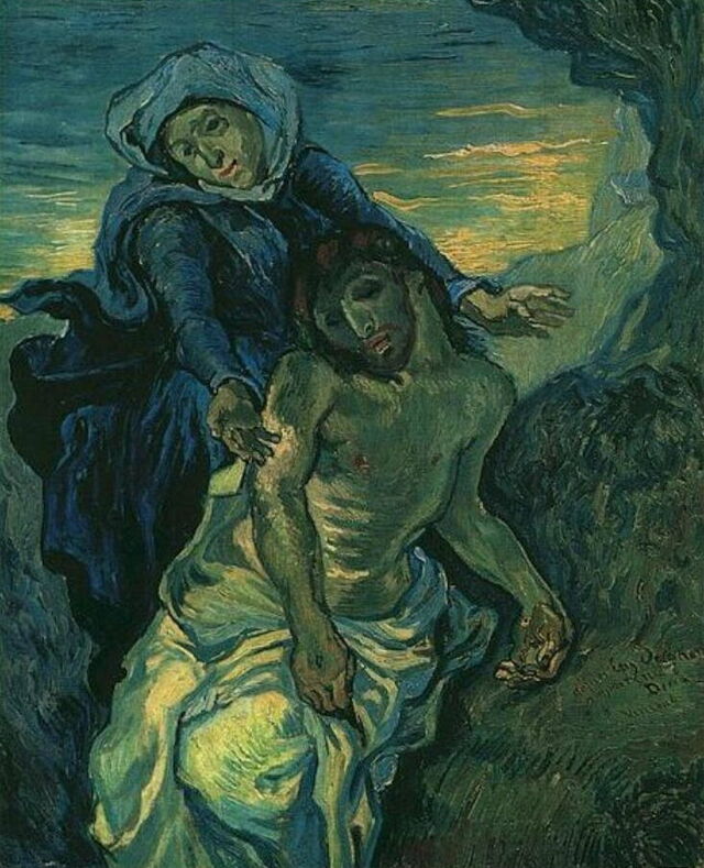 De Piëta (naar Delacroix)