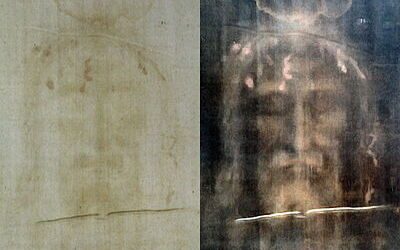 Positieve en Negatieve foto's van de Lijkwade van Turijn