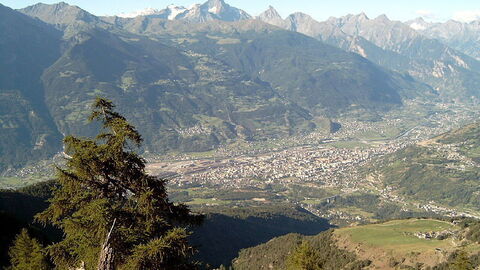 Aosta Vallei in de zomer
