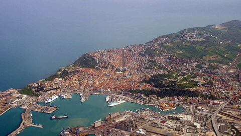 zicht op Ancona