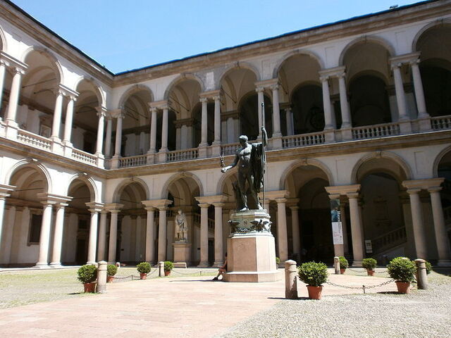 Brera galerie binnenplaats