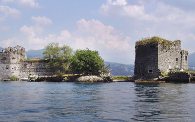 Close up van Castelli di Cannero