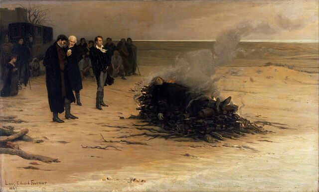 Fournier, Begrafenis van Shelley