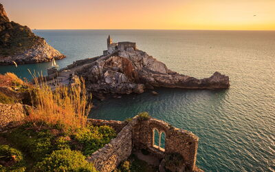 Porto Venere, zonsondergang