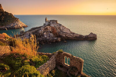 Porto Venere, zonsondergang