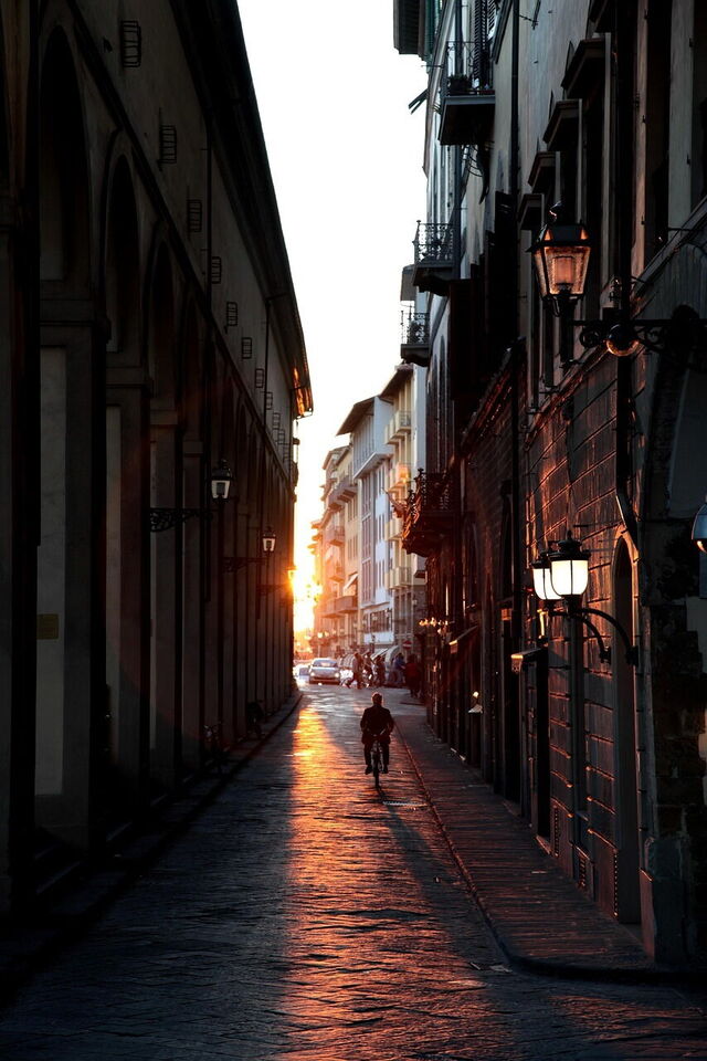 Een straat in Florence