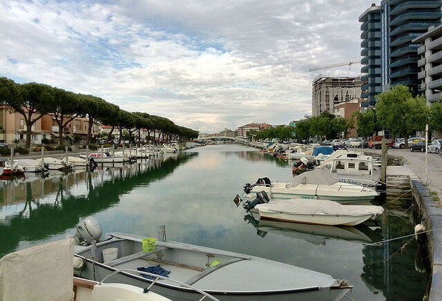 Grado stad op Grado Eiland