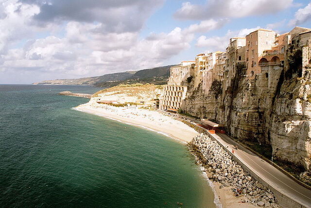 De kliffen van Tropea in Calabrië