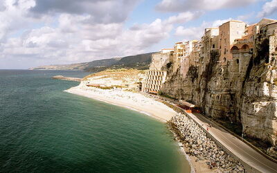 De kliffen van Tropea in Calabrië
