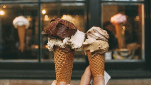 Chocolade-ijs