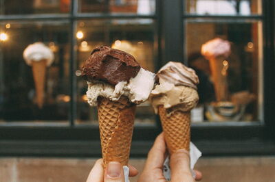 Chocolade-ijs