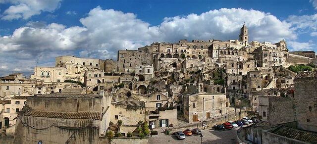 het stadje Matera