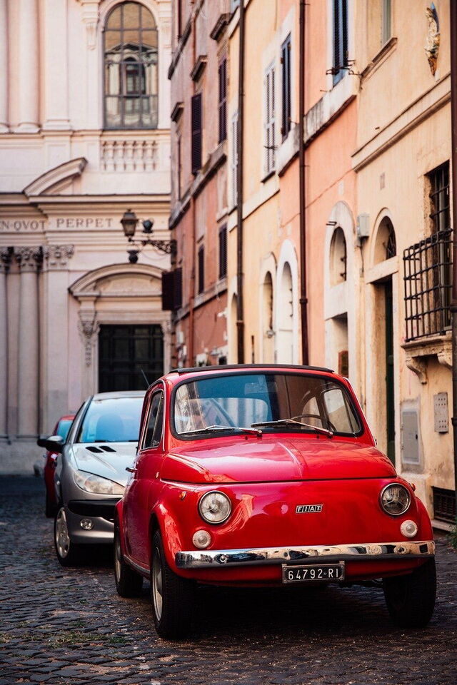 Een auto in Italië