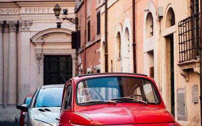 Een auto in Italië
