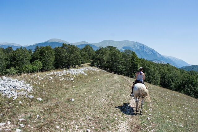 Gran Sasso, paardrijden