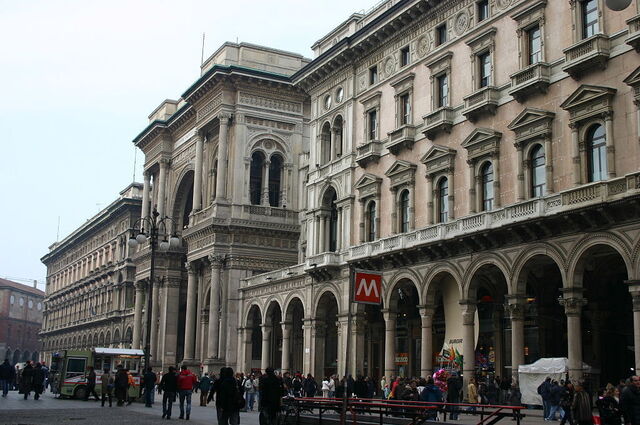 Galleria Vittorio Emanuele buitenkant