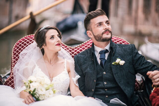 Huwelijksfoto in Venetië