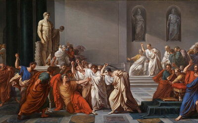 Camuccini's Dood van Caesar