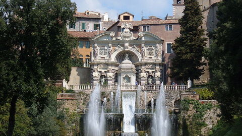 Voorkant van villa d'Este