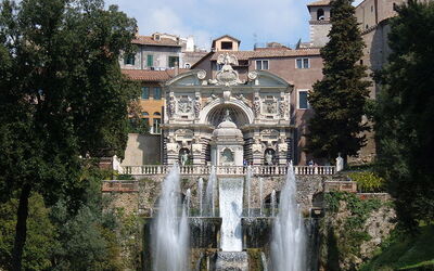 Voorkant van villa d'Este