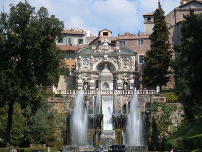 Voorkant van villa d'Este