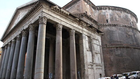 zicht op het Pantheon