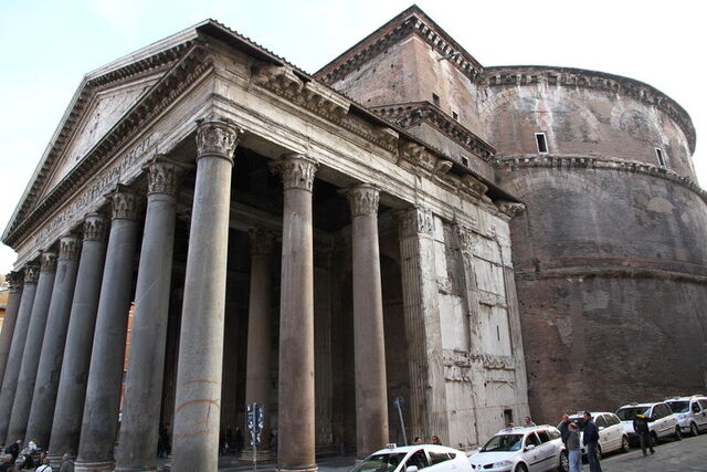 zicht op het Pantheon