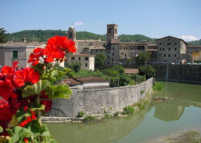 Het stadje Sant' Angelo in Le Marche