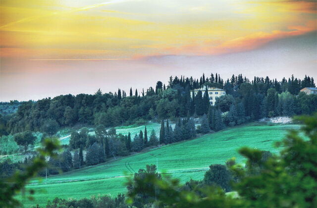 Villa Staggia, landschap